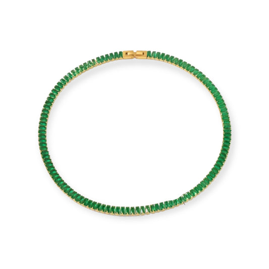 Collar Tennis Baguette Small Gold