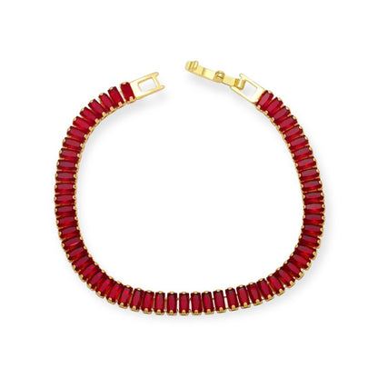 Tennis Baguette Gold Small Bracelet