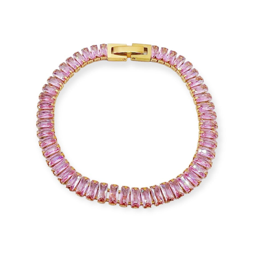 Tennis Baguette Gold Small Bracelet