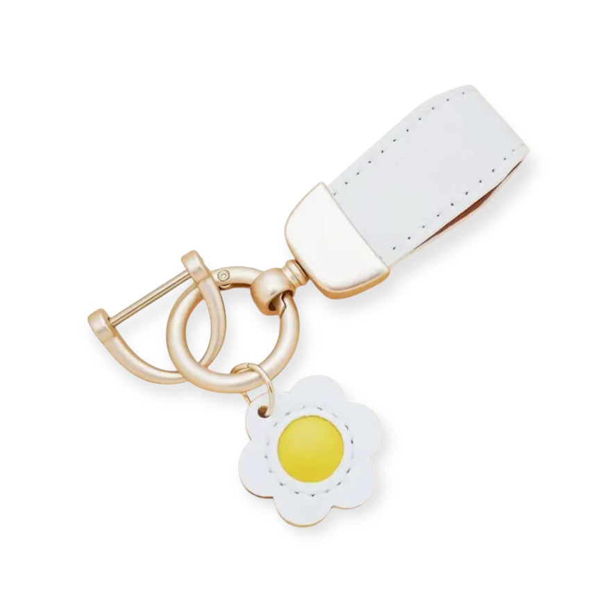 Bag Charm Flor Beige