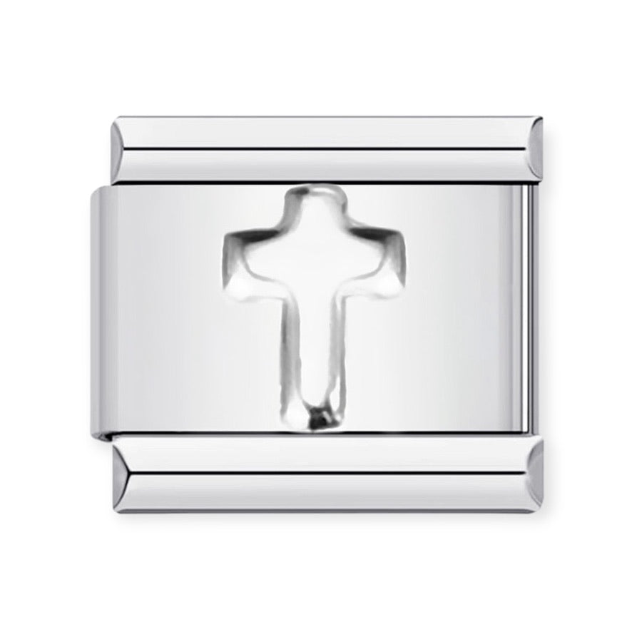 Silver Cross Charm