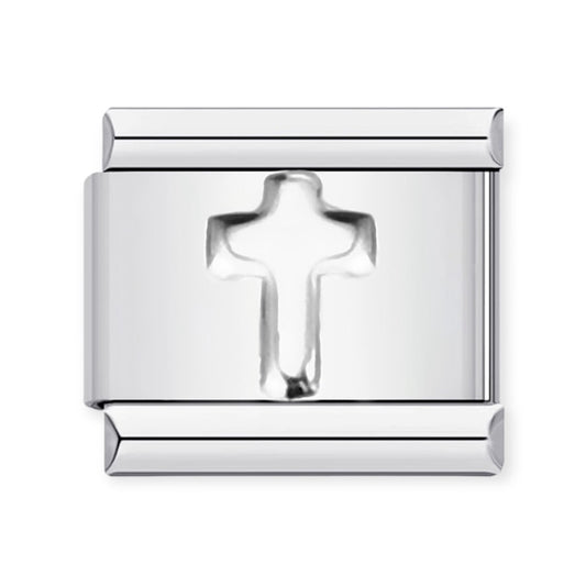 Silver Cross Charm