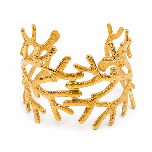 Pulsera CoraL Dorado