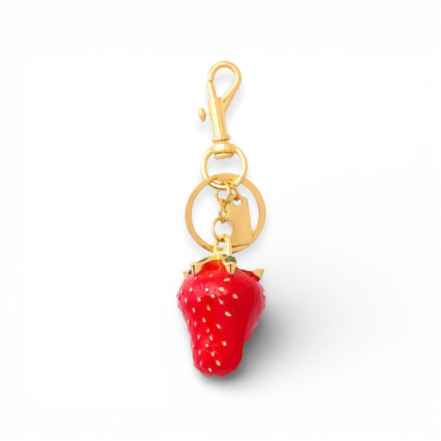 Strawberry Chic Bag Charm