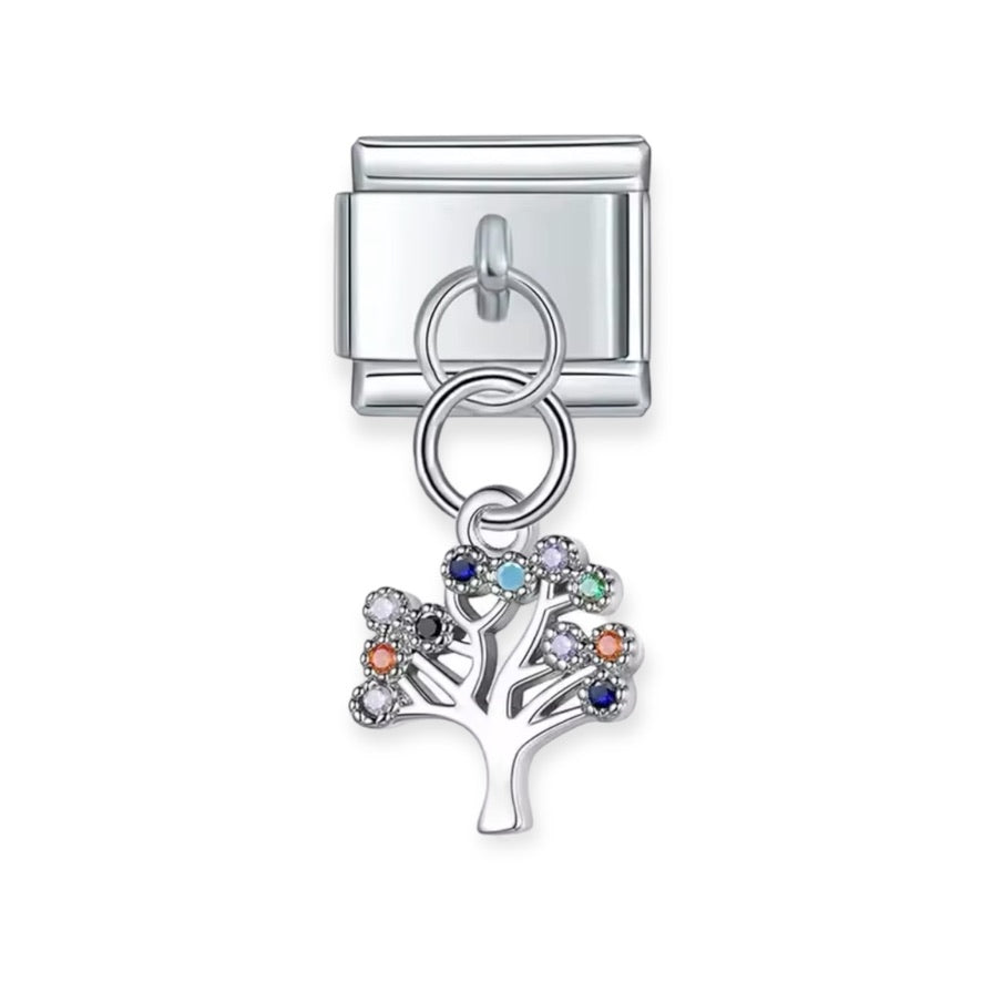 Zirconia Tree Charm