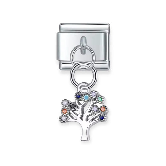 Zirconia Tree Charm