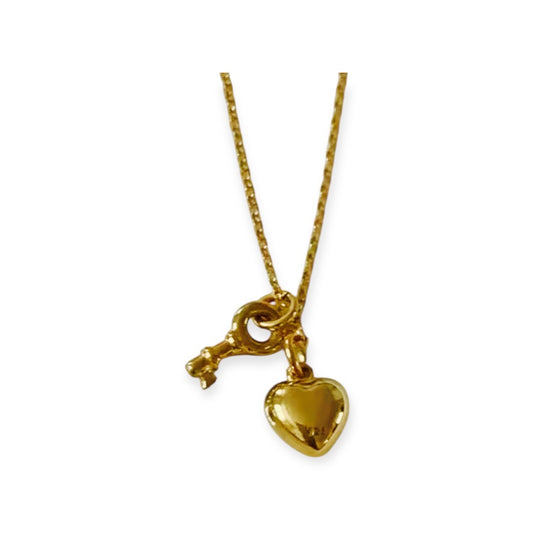 Collar Corazón Llave