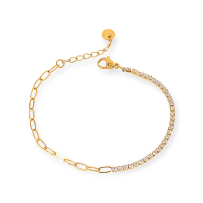 Tennis Mix Steel Bracelet