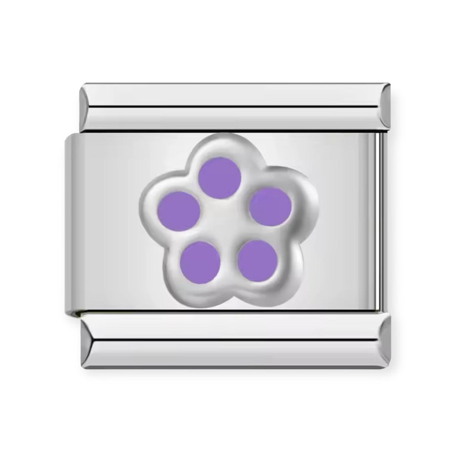 Purple Flower Charm