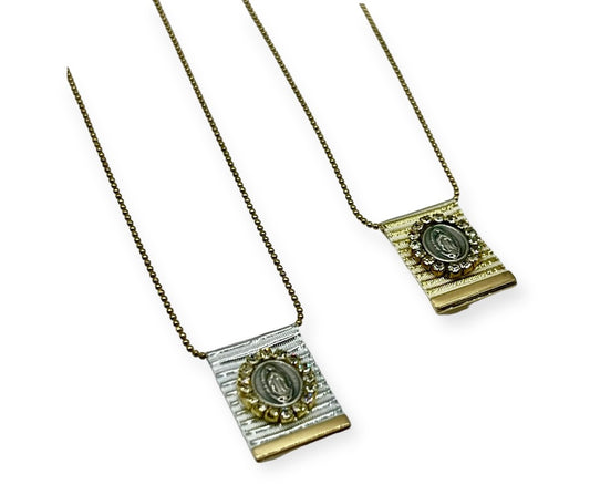 Collar Virgen de Gudalupe Diamond