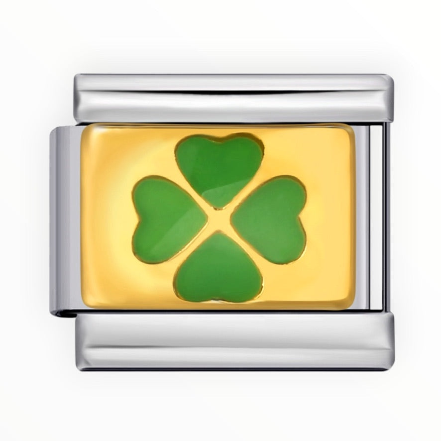 Charm Trébol Gold