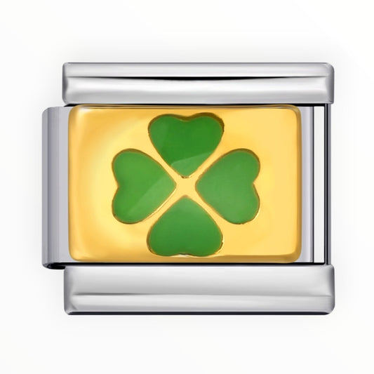 Charm Trébol Gold