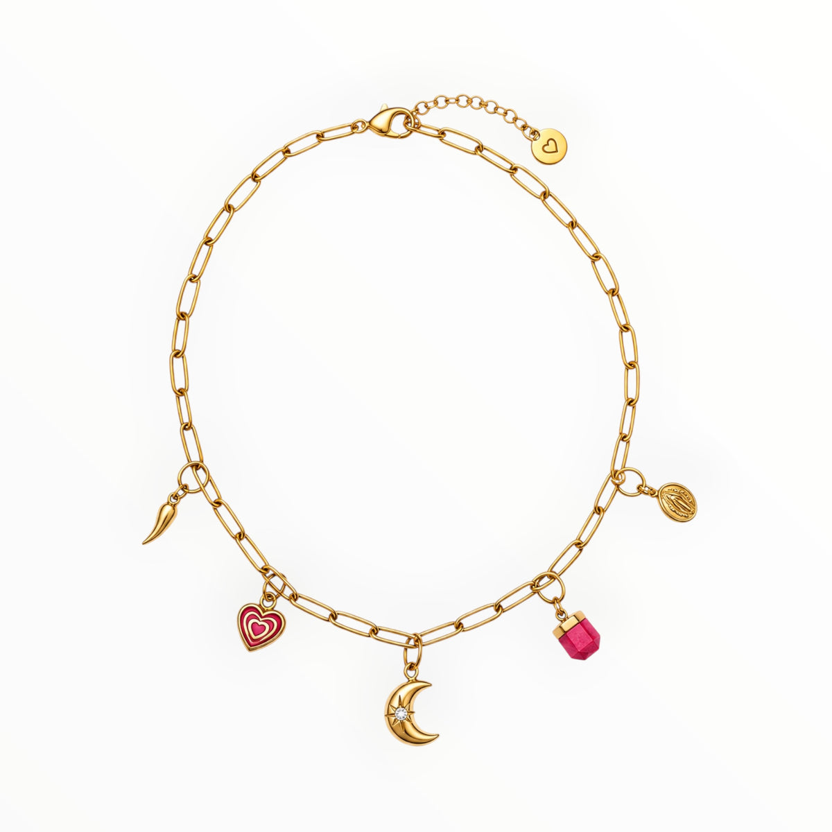 Collar Luna Rubí