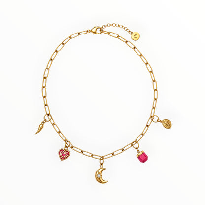 Collar Luna Rubí