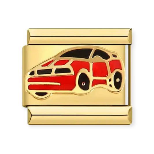 Charm Carro Rojo Gold
