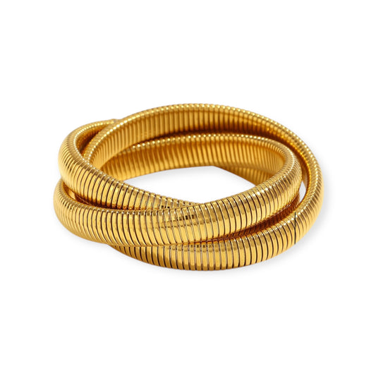 Pulsera Espiral Enrollable Triple
