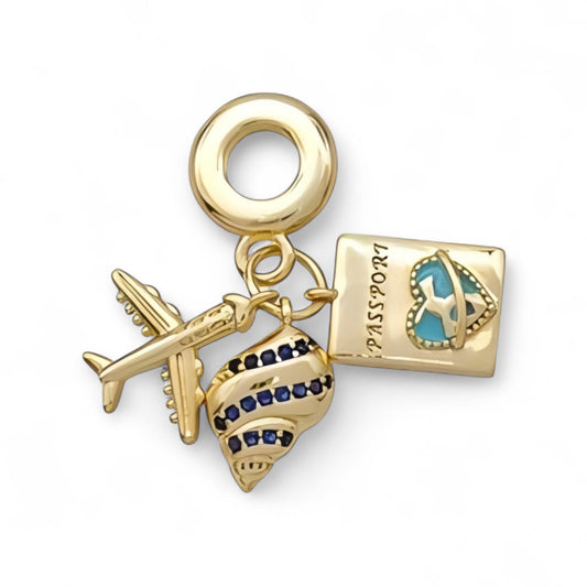 Dije Set Aventurina Azul