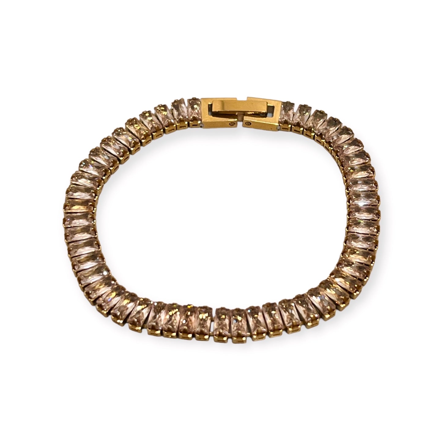 Tennis Baguette Gold Small Bracelet