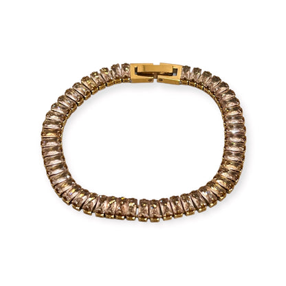 Tennis Baguette Gold Small Bracelet