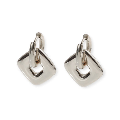 Aretes Argolla Cuadrado