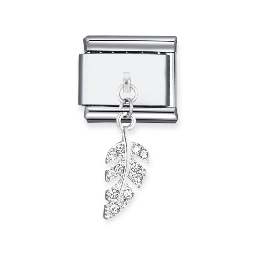 Charm Hoja Zirconia