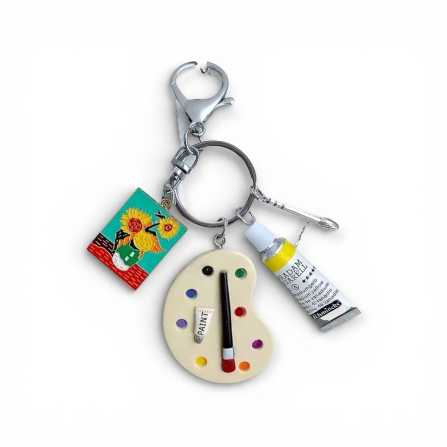 Bag Charm Van Gogh Sunflowers