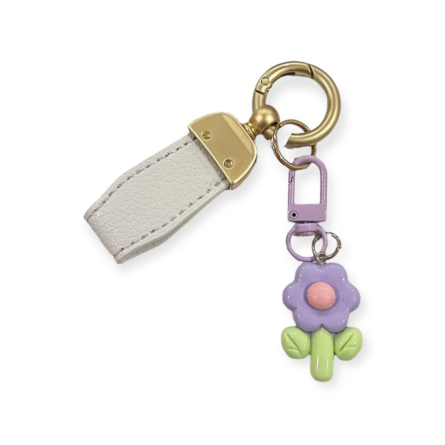 Bag Charm Flor Lila