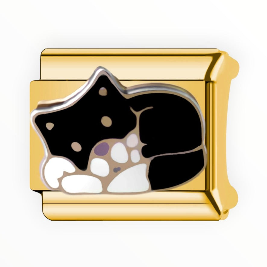 Charm Gato Negro Gold
