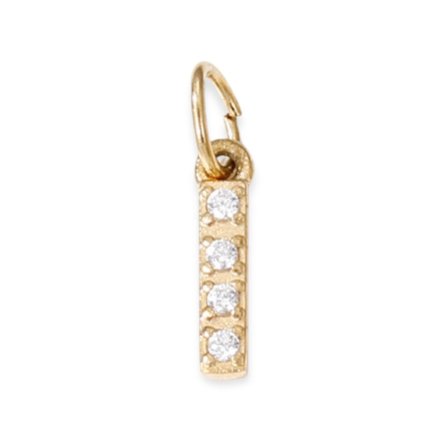 Initial Zirconia Pendant