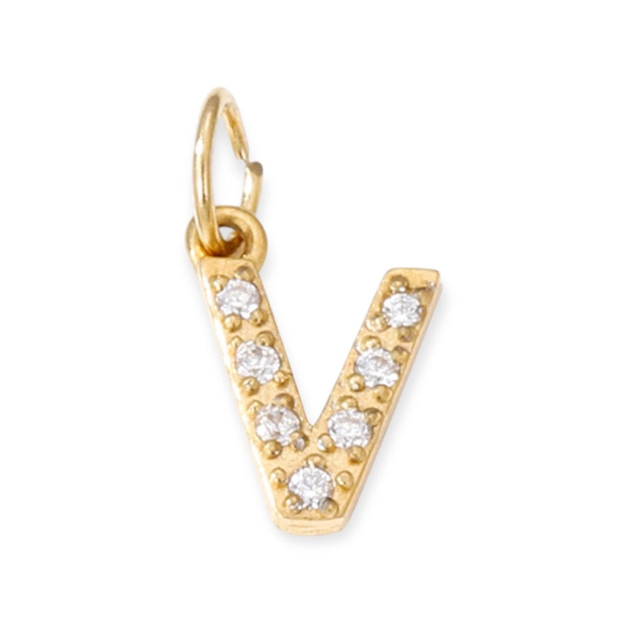 Initial Zirconia Pendant