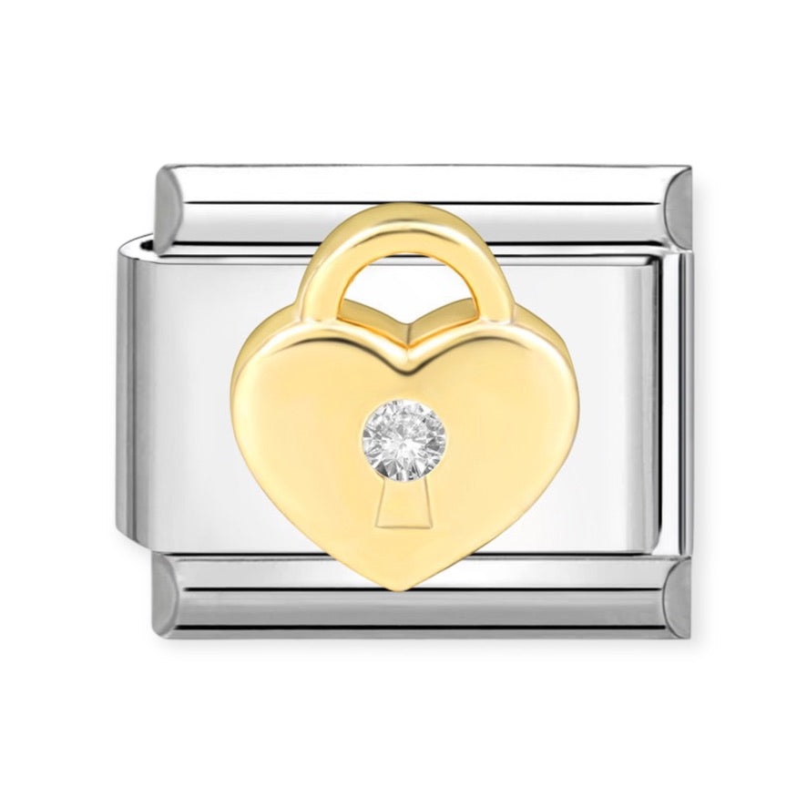 Heart Padlock Charm