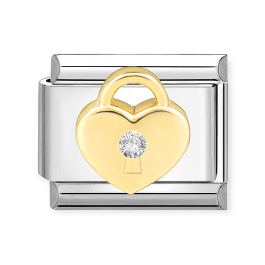 Heart Padlock Charm