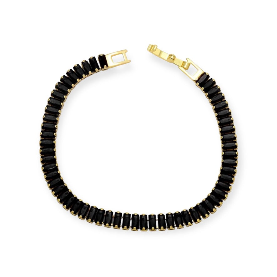 Tennis Baguette Gold Small Bracelet