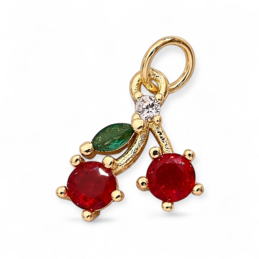 Zirconia Cherry Pendant 2