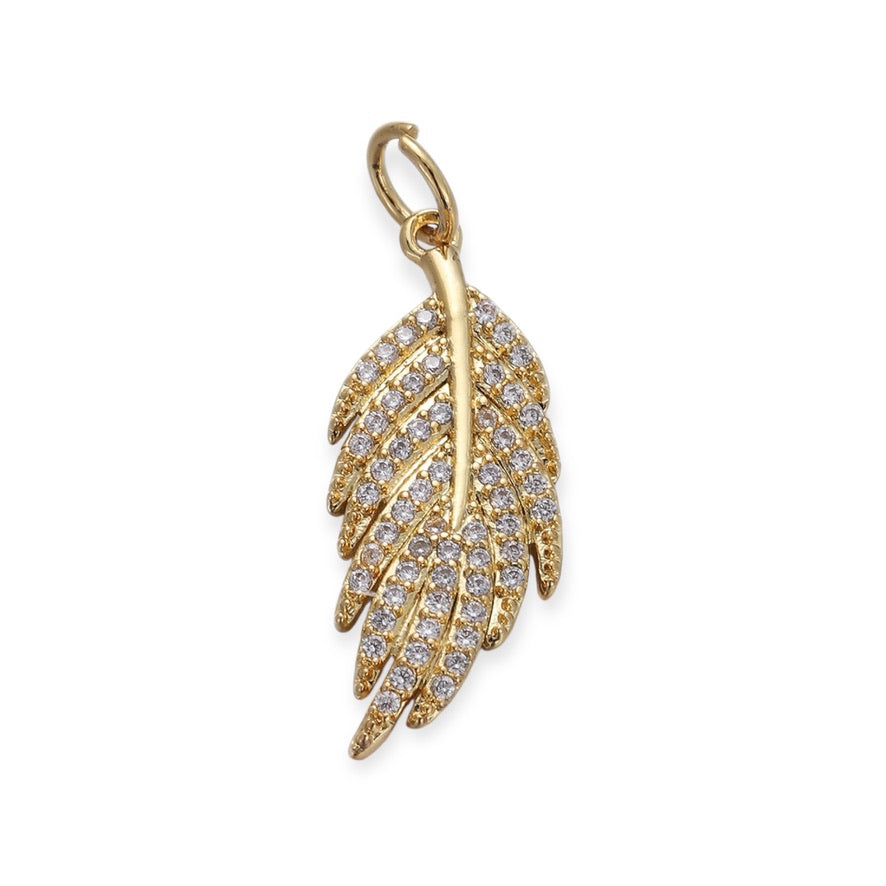 Zirconia Leaf Pendant