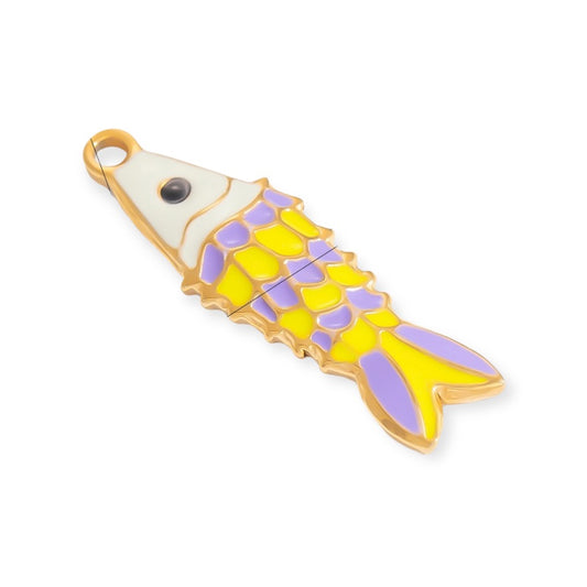 Dije Pez Lila y Amarillo