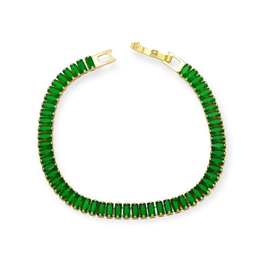 Pulsera Tennis Baguette Gold Small