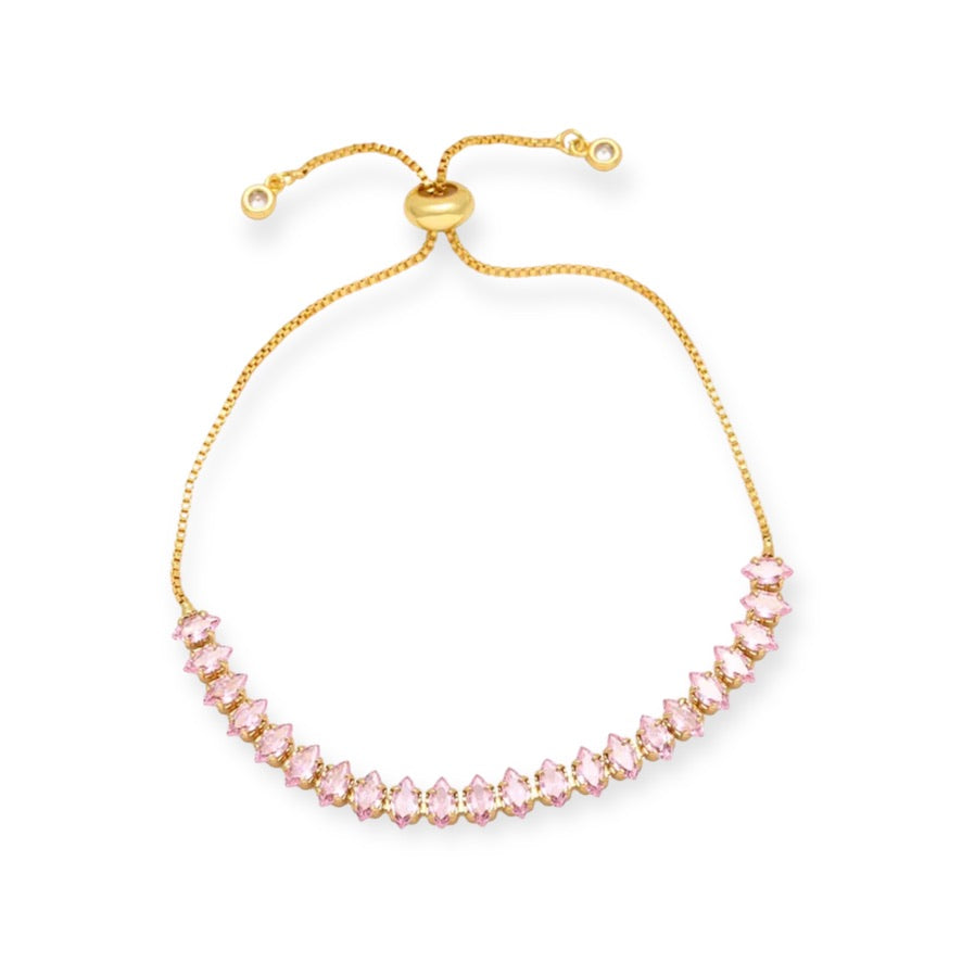 Pulsera Tennis Ajustable Gold
