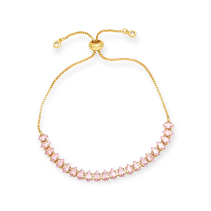 Pulsera Tennis Ajustable Gold