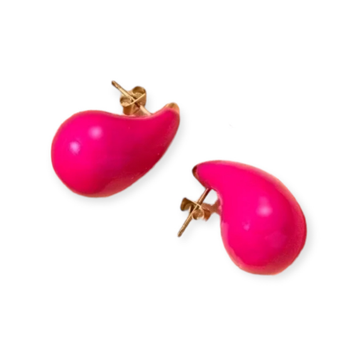 Medium Enamel Drop Earrings