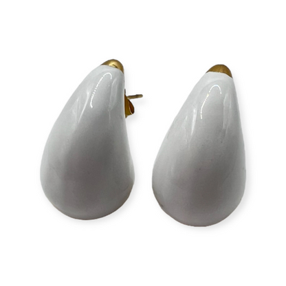 Medium Enamel Drop Earrings