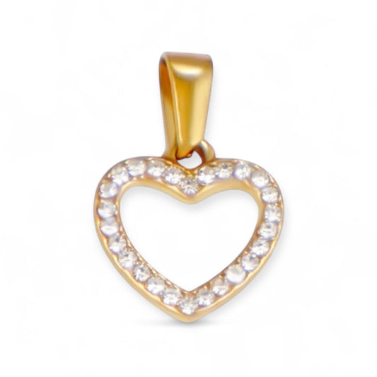 Dije Corazón Zirconia 6